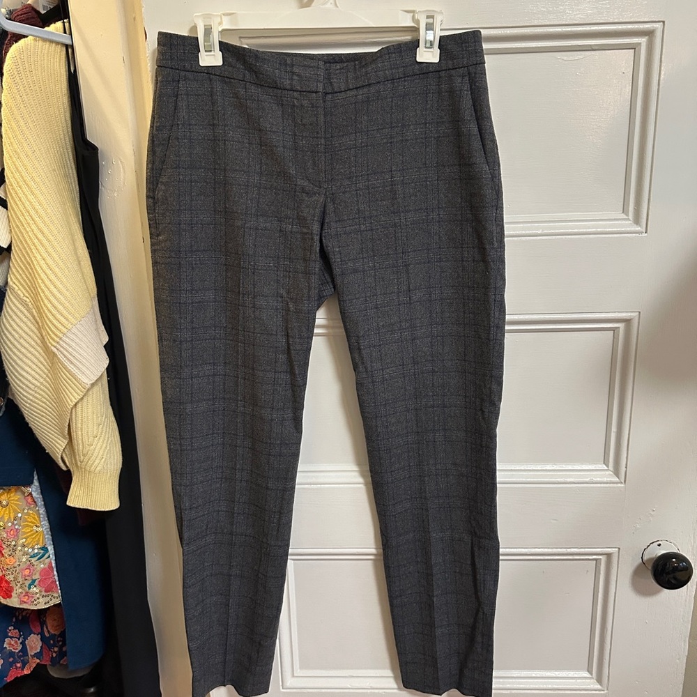 Theory Charcoal Textured Pants